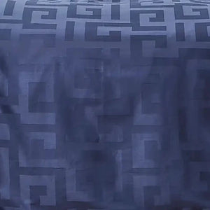 100% Cotton Blue Jacquard Extra Large Single Duvet Cover Set