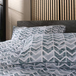 100% Cotton Large Single Grey Duvet Cover Set