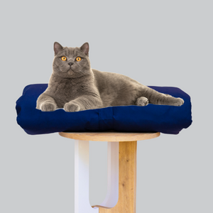 Cat bed I cat bed mat I cat duvet in navy blue