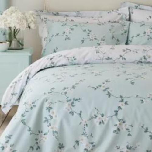 Polycotton Evelyn Floral -  Extra Large Single Duvet Cover Set