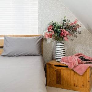Grey duvet cover set I grey long single bedding