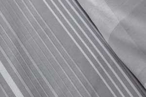 Polycotton Grey & White Stripes & Checks - Extra Large Single Duvet Cover Set