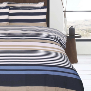 Nautical striped bedding set extra large single sized