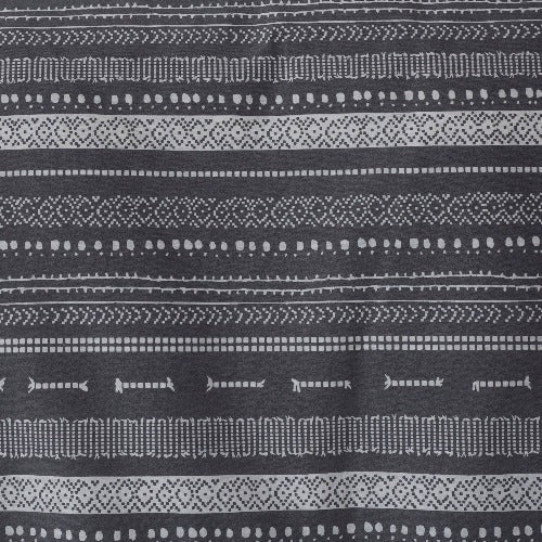 Ethnic duvet cover in grey & white I ethnic pattern grey duvet cover