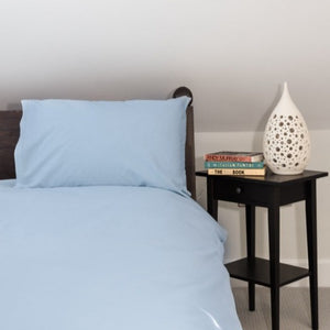 Long single bedding I Long single duvet cover I Blue single duvet cover