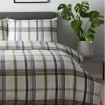 Polycotton Highland Check - Extra Large Single Duvet Cover Set