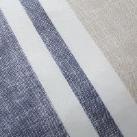 Grey & White Striped Single Duvet Cover Set 