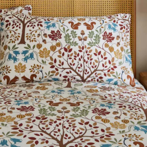 Polycotton Woodland Reversible - Extra Large Single Duvet Cover Set