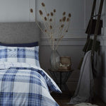 Checked bedding sets I Checked duvet cover blue & white