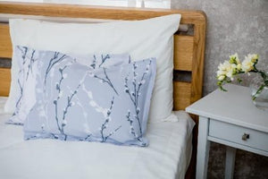 Boudoir Pillows Greay and White pattterned pillowcases