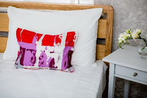 Decorative Boudoir Pillows I Red Abstract Luxury Boudoir Pillows